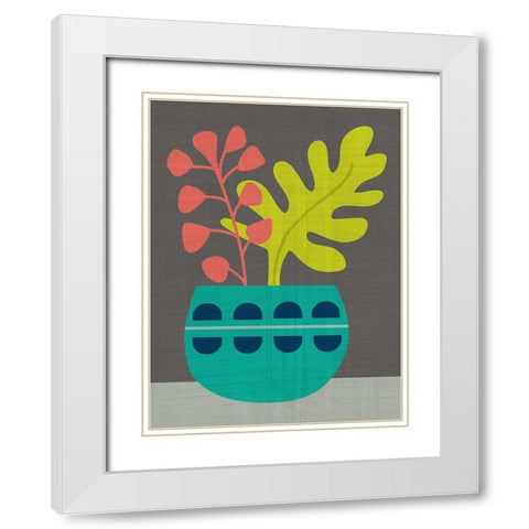 Clay Pot IV White Modern Wood Framed Art Print with Double Matting by Zarris, Chariklia