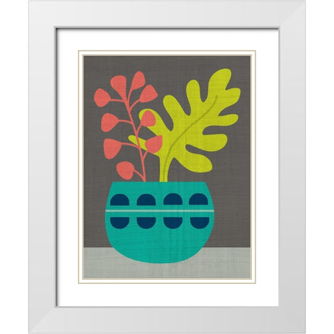 Clay Pot IV White Modern Wood Framed Art Print with Double Matting by Zarris, Chariklia