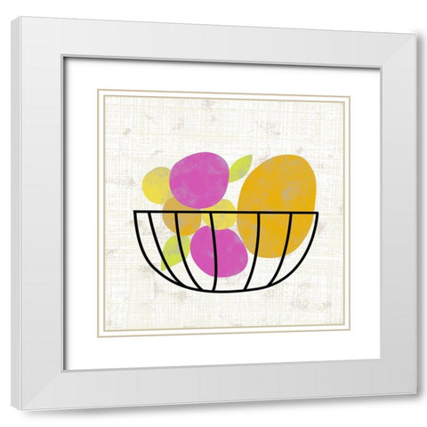 Fruitilicious III White Modern Wood Framed Art Print with Double Matting by Zarris, Chariklia