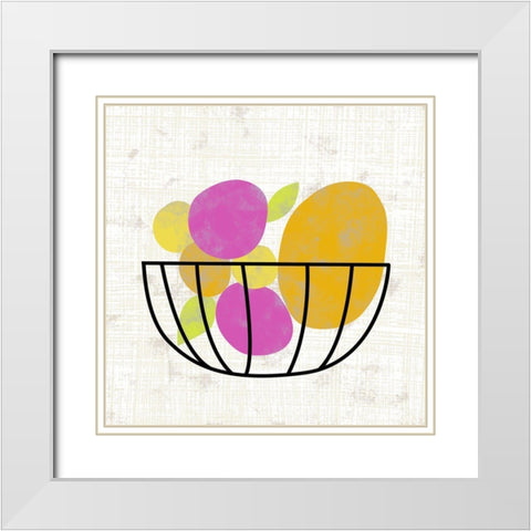 Fruitilicious III White Modern Wood Framed Art Print with Double Matting by Zarris, Chariklia