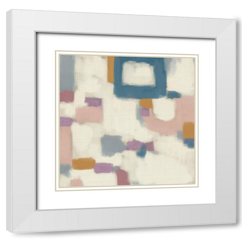 Bumble I White Modern Wood Framed Art Print with Double Matting by Zarris, Chariklia