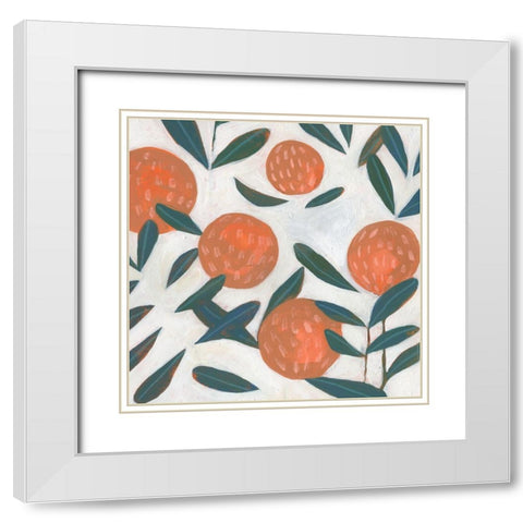 Red Clover III White Modern Wood Framed Art Print with Double Matting by Scarvey, Emma