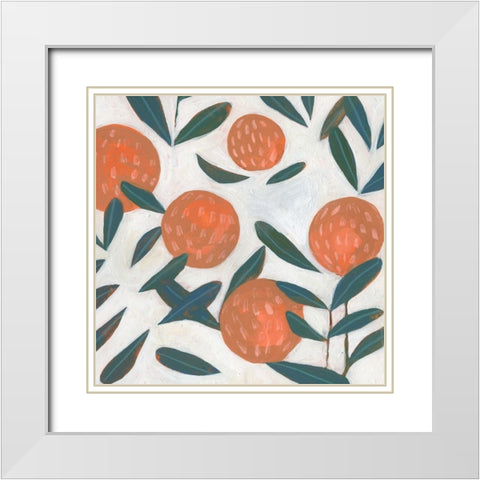 Red Clover III White Modern Wood Framed Art Print with Double Matting by Scarvey, Emma