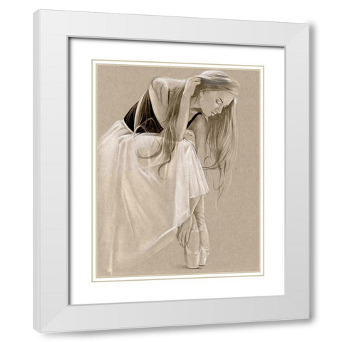 Black Leotard I White Modern Wood Framed Art Print with Double Matting by Parker, Jennifer Paxton