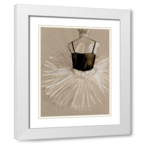 Black Leotard II White Modern Wood Framed Art Print with Double Matting by Parker, Jennifer Paxton