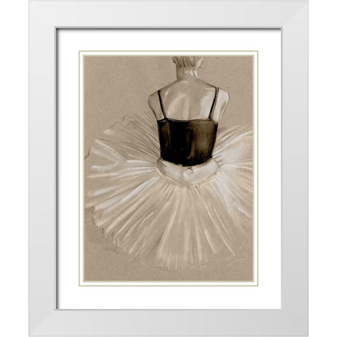Black Leotard II White Modern Wood Framed Art Print with Double Matting by Parker, Jennifer Paxton