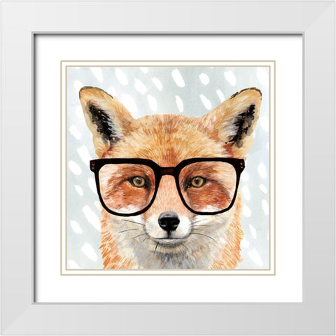 Four-eyed Forester I White Modern Wood Framed Art Print with Double Matting by Borges, Victoria