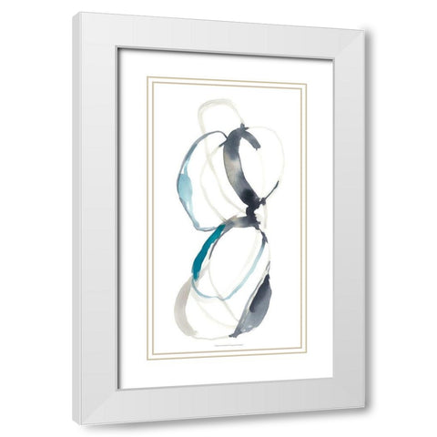 Coil II White Modern Wood Framed Art Print with Double Matting by Goldberger, Jennifer