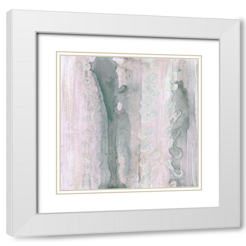 Lavender and Sage II White Modern Wood Framed Art Print with Double Matting by Stramel, Renee W.
