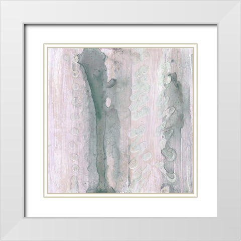 Lavender and Sage II White Modern Wood Framed Art Print with Double Matting by Stramel, Renee W.