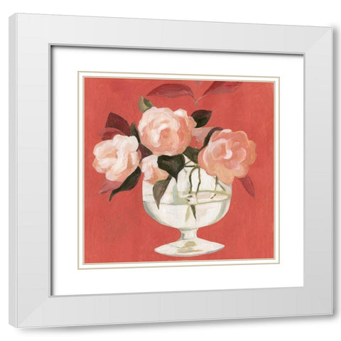 Bright Blooms III White Modern Wood Framed Art Print with Double Matting by Scarvey, Emma