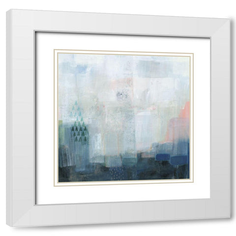 Boulder Coast I White Modern Wood Framed Art Print with Double Matting by Borges, Victoria