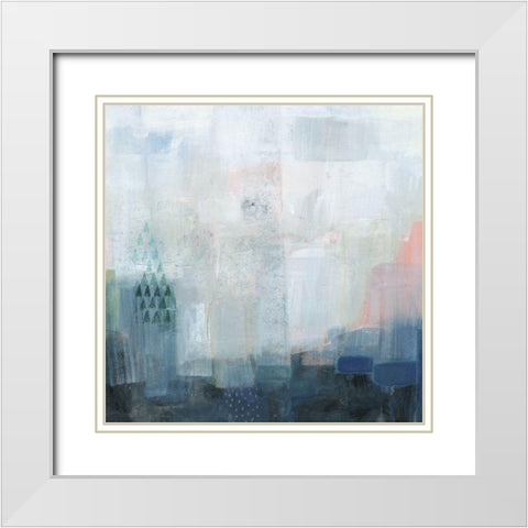 Boulder Coast I White Modern Wood Framed Art Print with Double Matting by Borges, Victoria