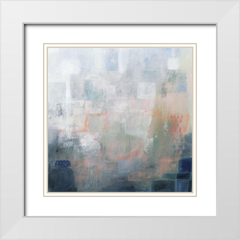 Boulder Coast II White Modern Wood Framed Art Print with Double Matting by Borges, Victoria