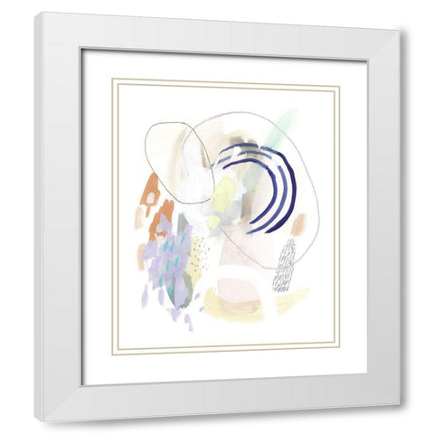 Double Dutch II White Modern Wood Framed Art Print with Double Matting by Borges, Victoria
