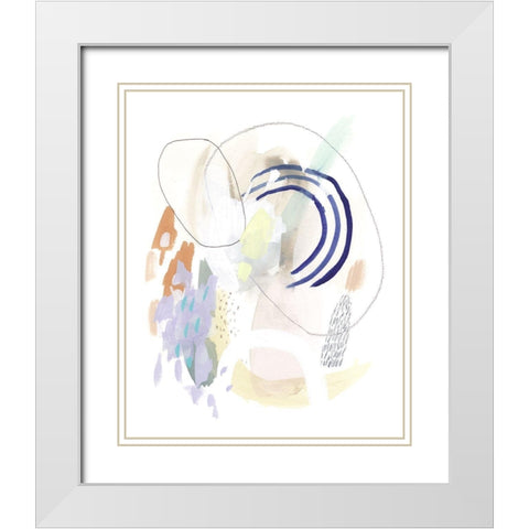 Double Dutch II White Modern Wood Framed Art Print with Double Matting by Borges, Victoria