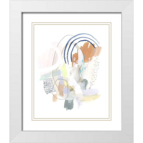 Double Dutch III White Modern Wood Framed Art Print with Double Matting by Borges, Victoria