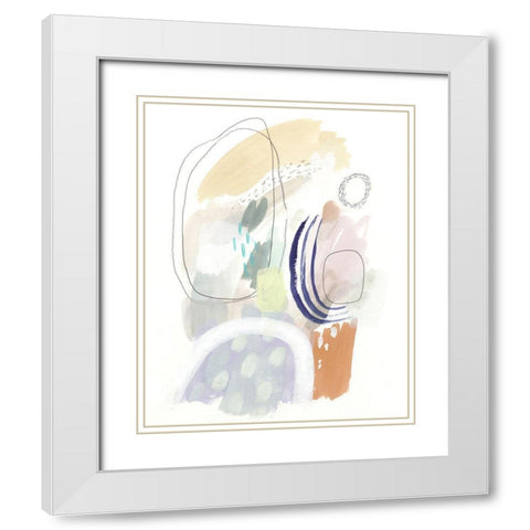 Double Dutch IV White Modern Wood Framed Art Print with Double Matting by Borges, Victoria