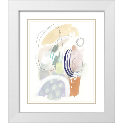 Double Dutch IV White Modern Wood Framed Art Print with Double Matting by Borges, Victoria
