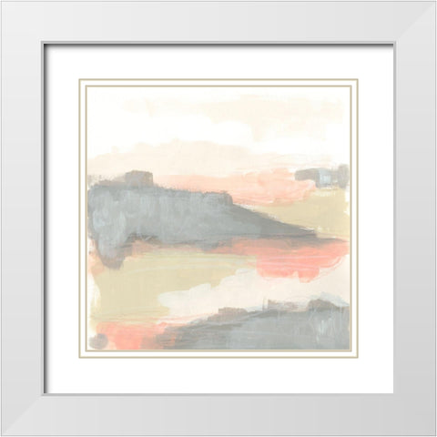 Valley Haze I White Modern Wood Framed Art Print with Double Matting by Vess, June Erica