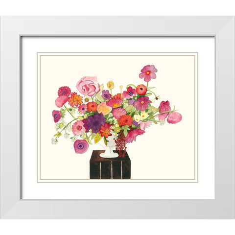 Sunny Disposition I White Modern Wood Framed Art Print with Double Matting by Ludwig, Alicia