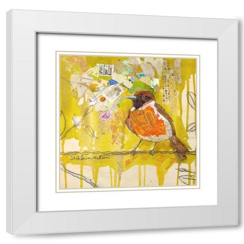 Signs of Spring III White Modern Wood Framed Art Print with Double Matting by St. Hilaire, Elizabeth