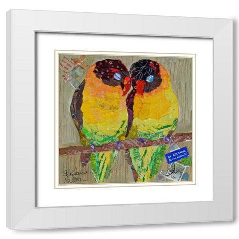 Dear One I White Modern Wood Framed Art Print with Double Matting by St. Hilaire, Elizabeth