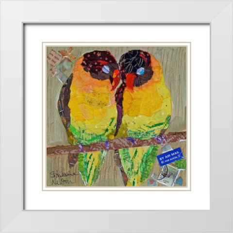 Dear One I White Modern Wood Framed Art Print with Double Matting by St. Hilaire, Elizabeth