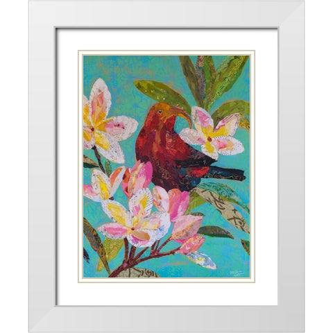 Hawaiian Bird II White Modern Wood Framed Art Print with Double Matting by St. Hilaire, Elizabeth