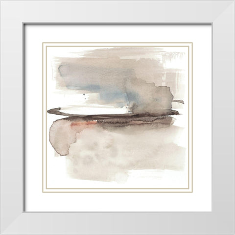 Earth Horizon IX White Modern Wood Framed Art Print with Double Matting by Goldberger, Jennifer