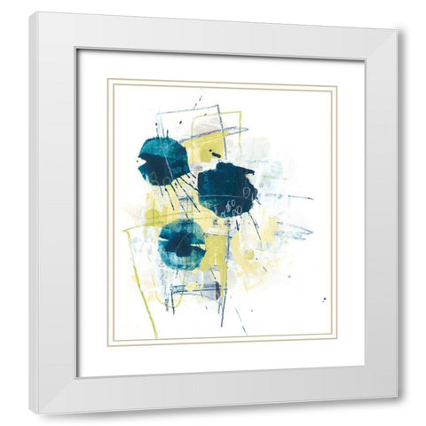 Orbital Array I White Modern Wood Framed Art Print with Double Matting by Vess, June Erica