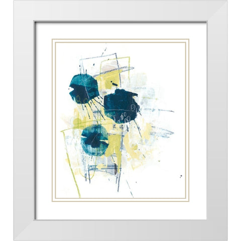 Orbital Array I White Modern Wood Framed Art Print with Double Matting by Vess, June Erica