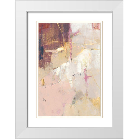 Quirk II White Modern Wood Framed Art Print with Double Matting by Jachimiec, Sue
