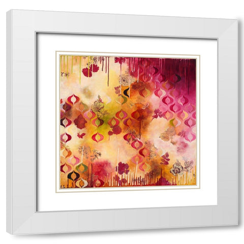 Warm Compassion II White Modern Wood Framed Art Print with Double Matting by Robinson, Heather