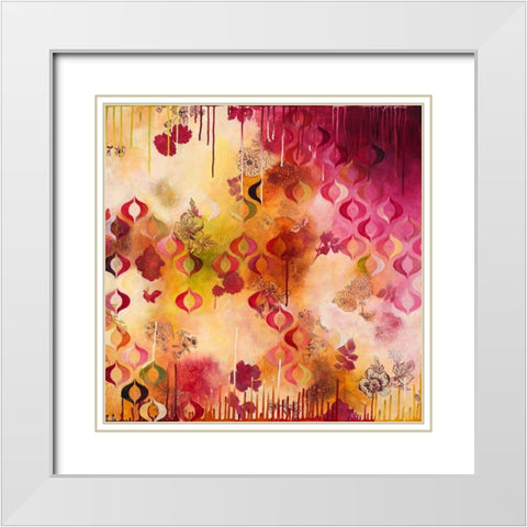 Warm Compassion II White Modern Wood Framed Art Print with Double Matting by Robinson, Heather