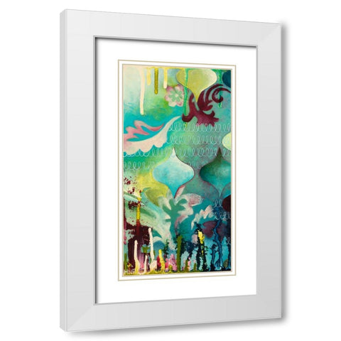 Ambrosial I White Modern Wood Framed Art Print with Double Matting by Robinson, Heather