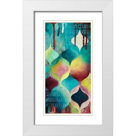 Ambrosial II White Modern Wood Framed Art Print with Double Matting by Robinson, Heather