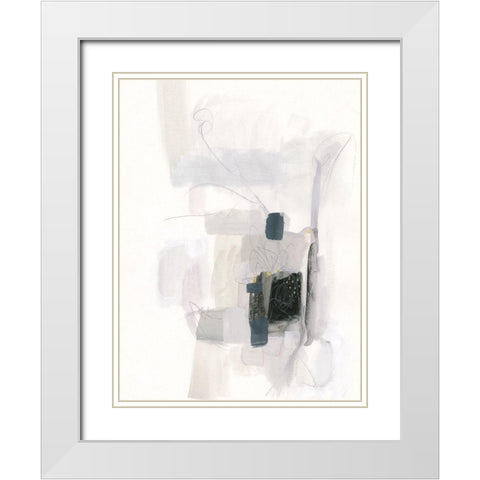 Spree I White Modern Wood Framed Art Print with Double Matting by Borges, Victoria