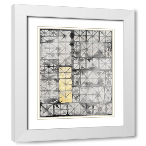 Gilded Junction I White Modern Wood Framed Art Print with Double Matting by Stramel, Renee W.