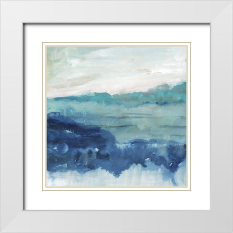 Sea Swell II White Modern Wood Framed Art Print with Double Matting by Borges, Victoria
