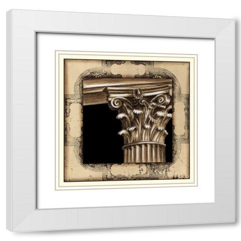 Architectural Schema II White Modern Wood Framed Art Print with Double Matting by Harper, Ethan