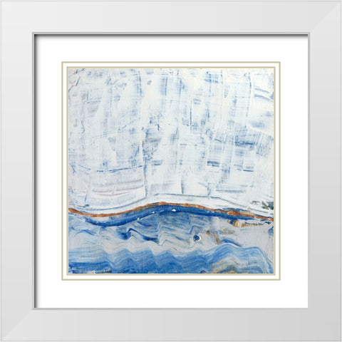 Blue Highlands III White Modern Wood Framed Art Print with Double Matting by Ludwig, Alicia