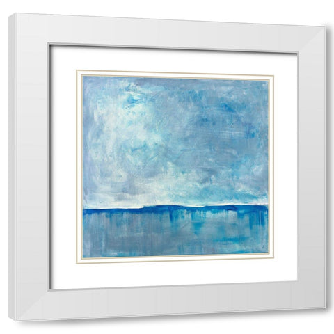 Salt White Modern Wood Framed Art Print with Double Matting by Contacessi, Julia