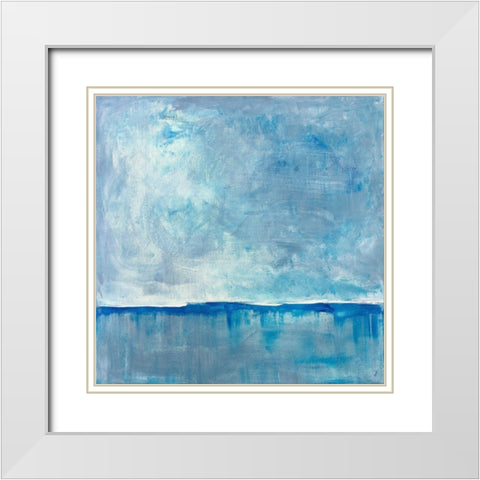 Salt White Modern Wood Framed Art Print with Double Matting by Contacessi, Julia