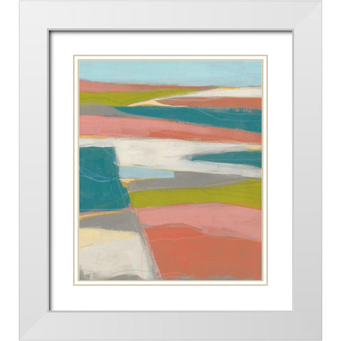 Sun Valley I White Modern Wood Framed Art Print with Double Matting by Vess, June Erica