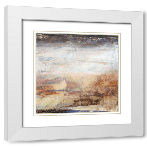 Translate I White Modern Wood Framed Art Print with Double Matting by Gordon, Sharon