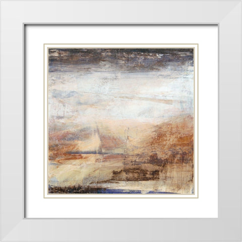 Translate I White Modern Wood Framed Art Print with Double Matting by Gordon, Sharon
