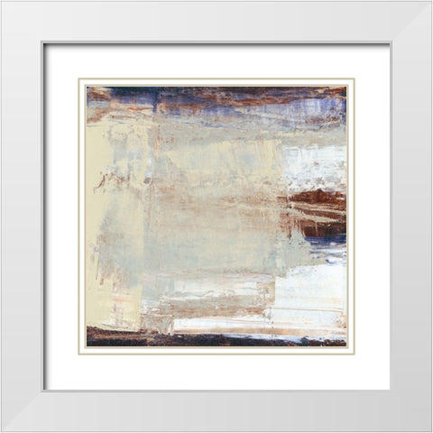 UA Translate II White Modern Wood Framed Art Print with Double Matting by Gordon, Sharon