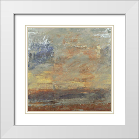Translate III White Modern Wood Framed Art Print with Double Matting by Gordon, Sharon