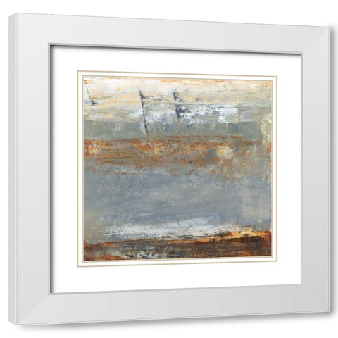 Translate IV White Modern Wood Framed Art Print with Double Matting by Gordon, Sharon